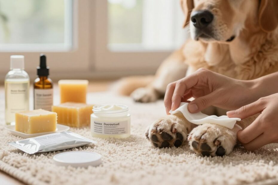 Czym smarować łapy psa domowe sposoby