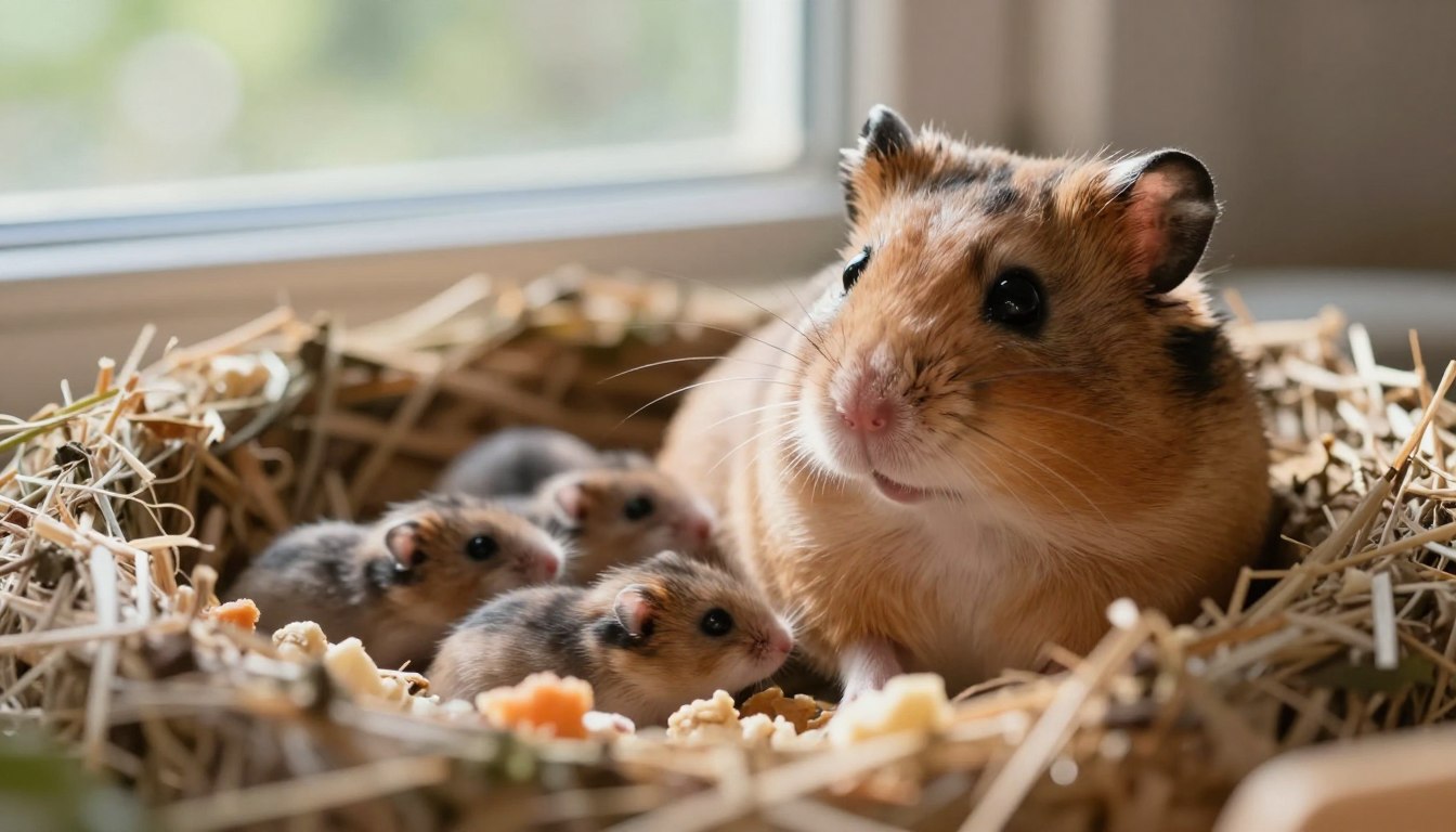 Jak wygląda chomik w ciąży