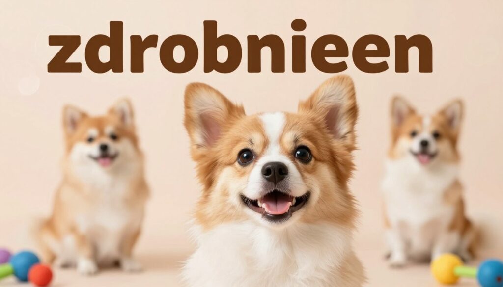 A close-up view of an adorable, fluffy dog representing “zdrobnienia,” showcasing various expressions and poses typical of beloved dog breeds. The dog sits playfully against a soft, pastel-colored background that evokes warmth and affection. In the foreground, the dog’s bright, expressive eyes shine with joy, while its ears perk up, suggesting curiosity. The middle section softly blurs with gentle, artistic bokeh effects, enhancing the focus on the dog. The lighting is soft and diffused, creating a welcoming and cozy atmosphere. Include elements like a few colorful dog toys scattered around to hint at playfulness, while keeping the overall mood cheerful and light-hearted, perfectly encapsulating the essence of dog synonyms and diminutives. A close-up view of an adorable, fluffy dog representing “zdrobnienia,” showcasing various expressions and poses typical of beloved dog breeds. The dog sits playfully against a soft, pastel-colored background that evokes warmth and affection. In the foreground, the dog’s bright, expressive eyes shine with joy, while its ears perk up, suggesting curiosity. The middle section softly blurs with gentle, artistic bokeh effects, enhancing the focus on the dog. The lighting is soft and diffused, creating a welcoming and cozy atmosphere. Include elements like a few colorful dog toys scattered around to hint at playfulness, while keeping the overall mood cheerful and light-hearted, perfectly encapsulating the essence of dog synonyms and diminutives.