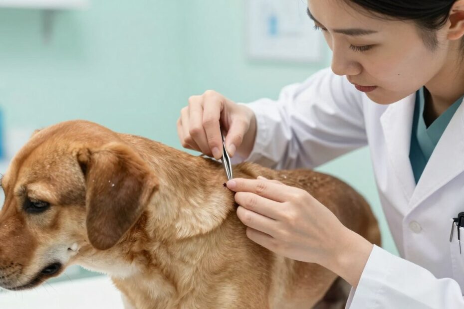 Jak wyciągać kleszcza psu