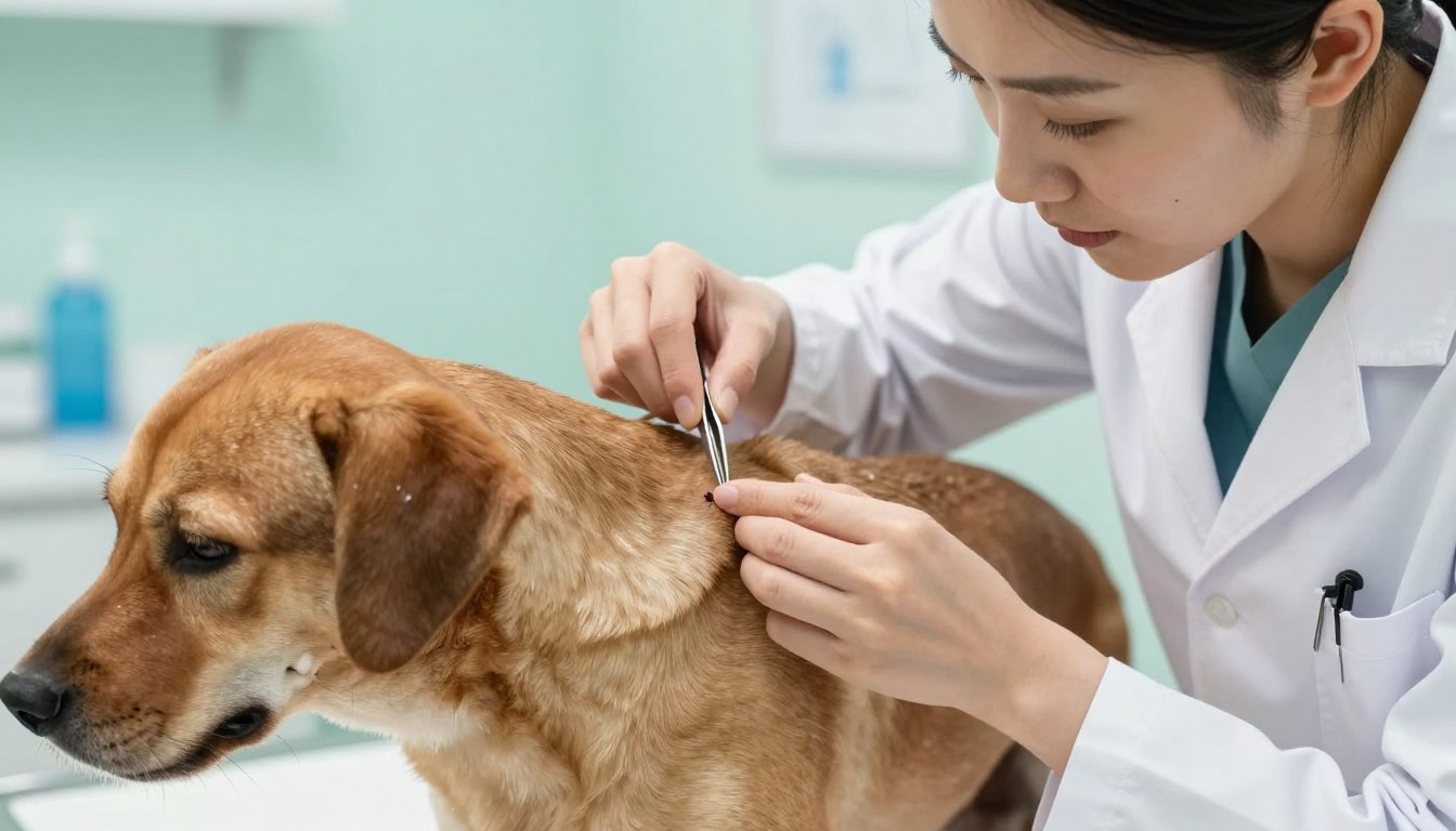 Jak wyciągać kleszcza psu