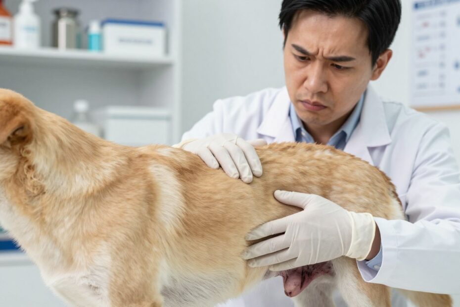 Ropomacicze u psa objawy
