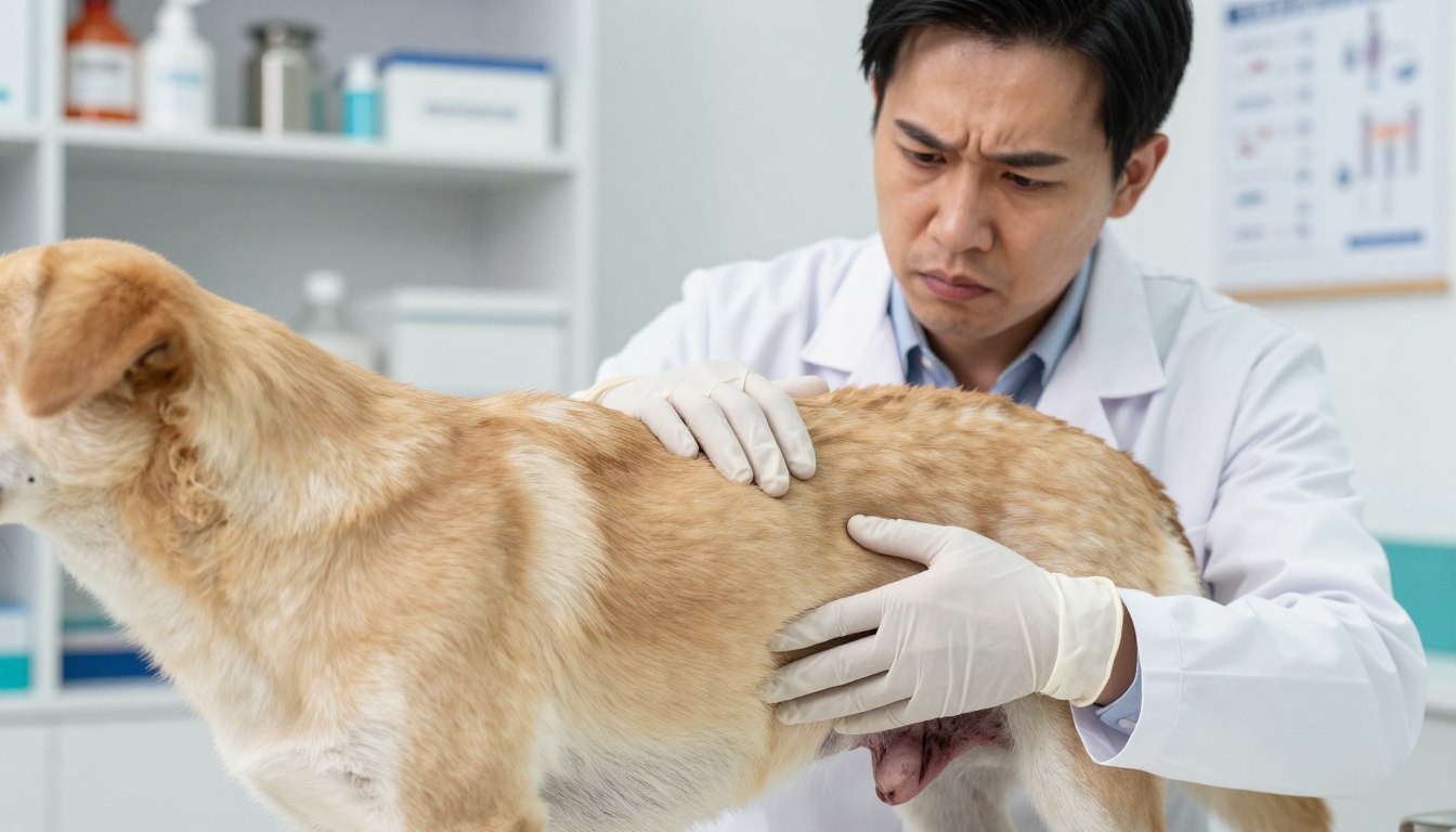 Ropomacicze u psa objawy